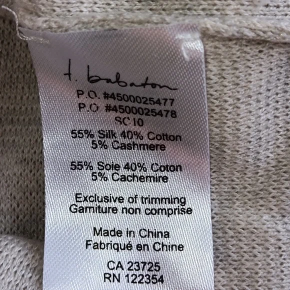 Aritzia Babaton ivory silk cashmere blend tunic - Picture 5 of 6